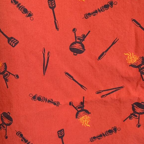 Duluth Trading Co Button-Down SS Relaxed Fit Shirt in Barbecue Master Orange - Picture 6 of 6